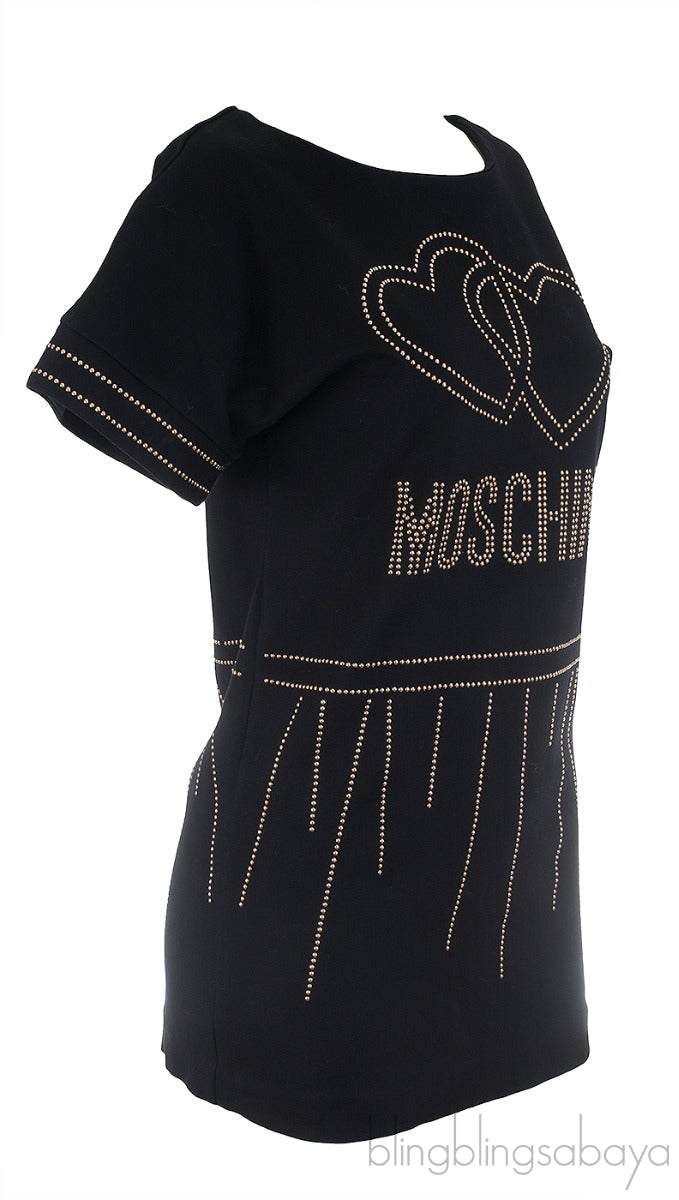 Double Heart Black Dress