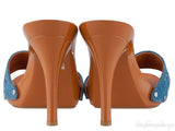 Logo Denim Mule