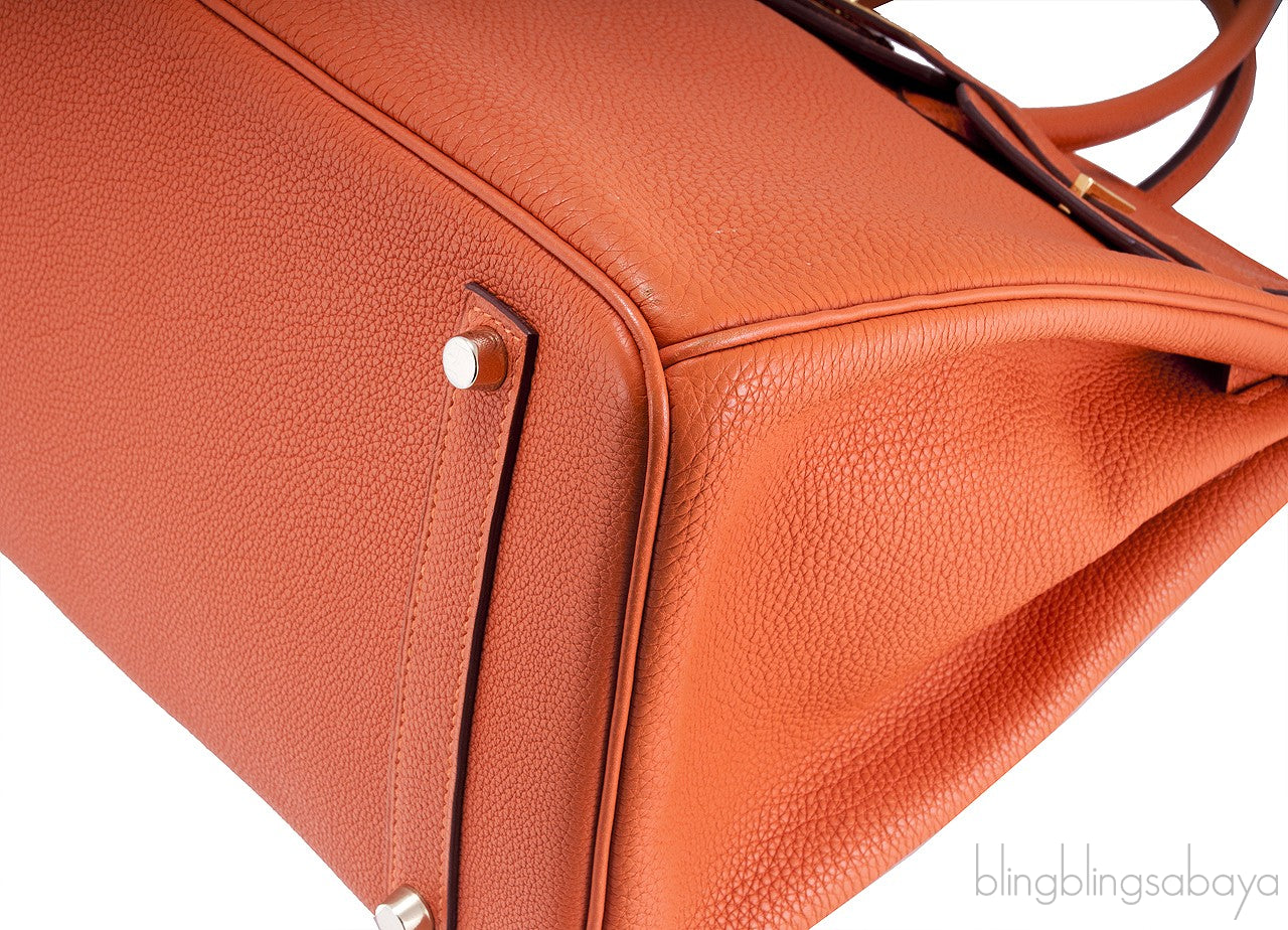Birkin 35 Orange Togo GHW