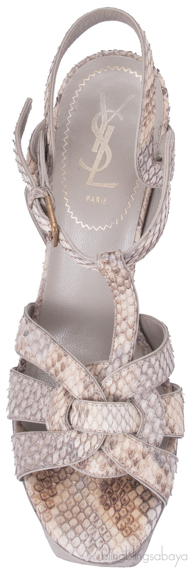 Tribute Python Leather Sandals