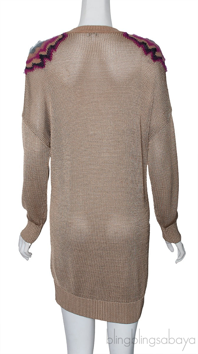 Brown Knitted Sweatshirt