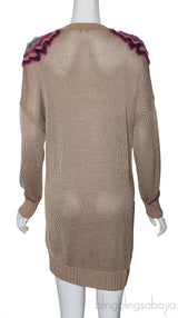 Brown Knitted Sweatshirt