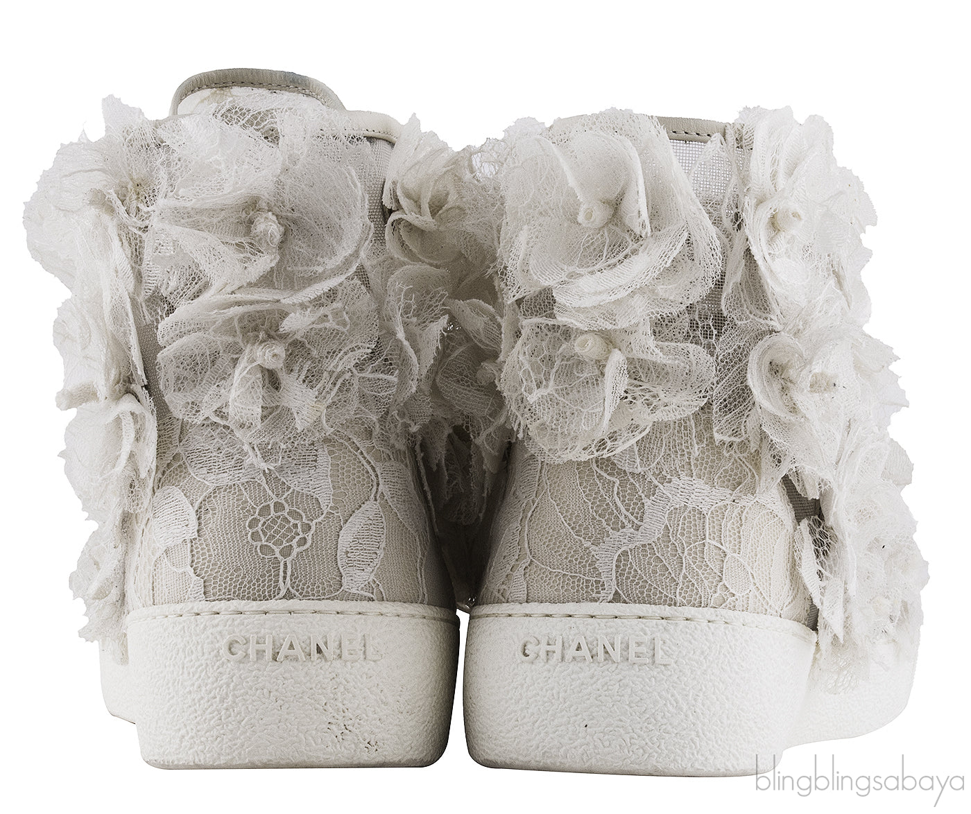 Floral Mesh Camellia Sneakers