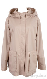 Beige Rain & Winstorm Hooded Jacket