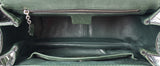 Gucci Forest Green Medium Crocodile Bamboo Top Handle Bag