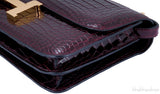 Constance Elan Crocodile Bordeaux
