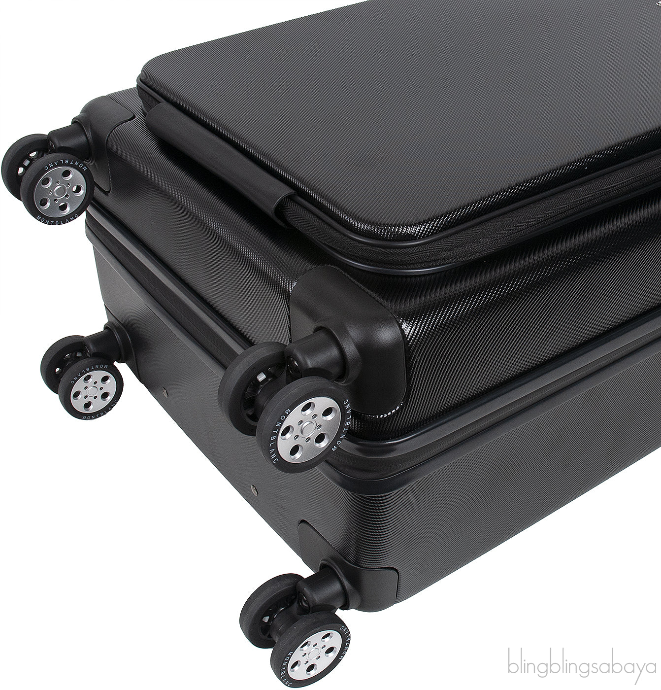 Montblanc Black Nightflight Trolley Luggage Bag