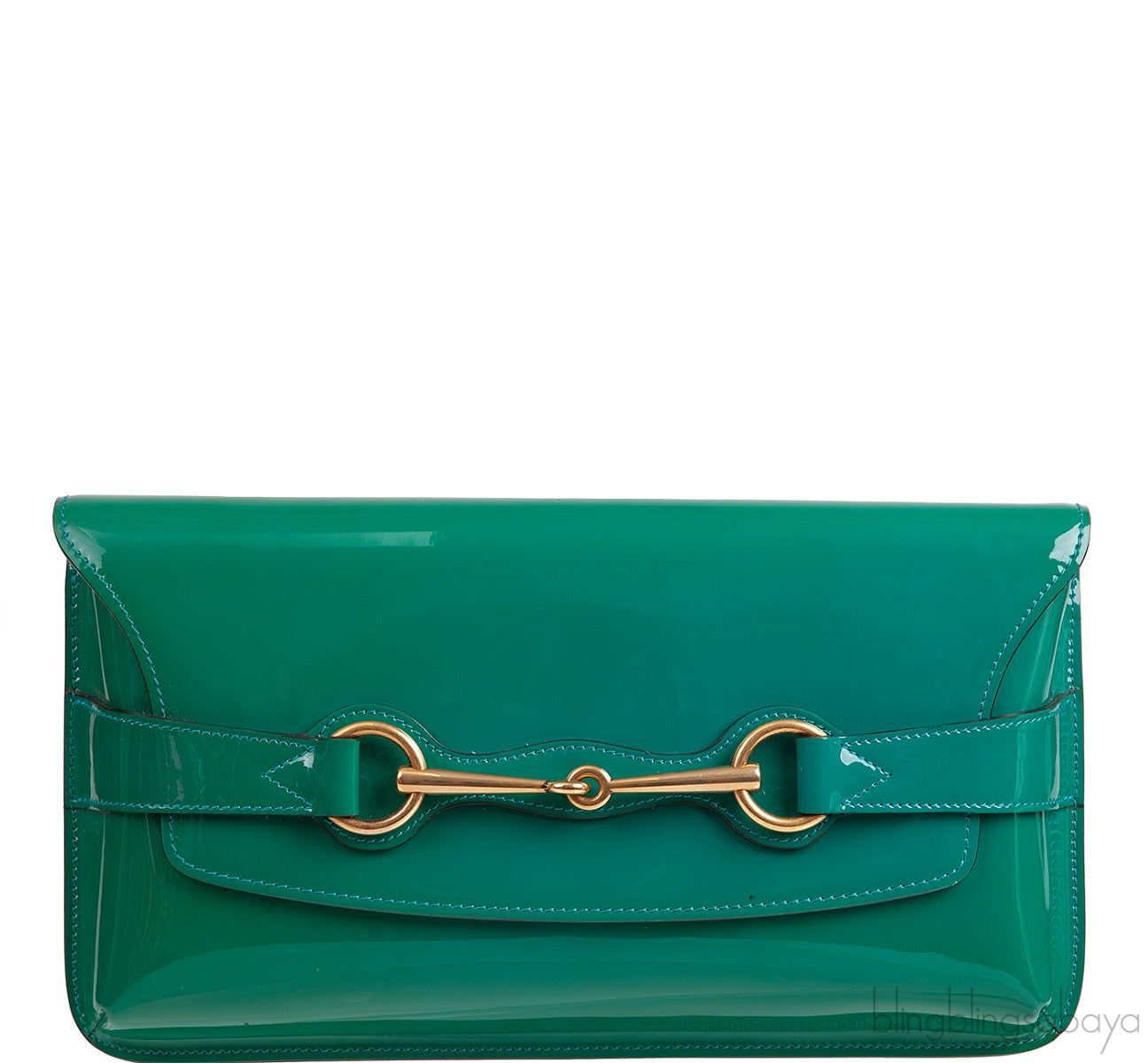 Bright Bit Green Patent Clutch