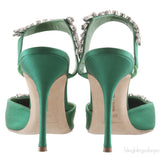 Lurum 90 Emerald Satin Pump