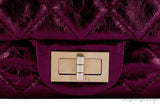 2.55 Reissue Metallic Burgundy Flap