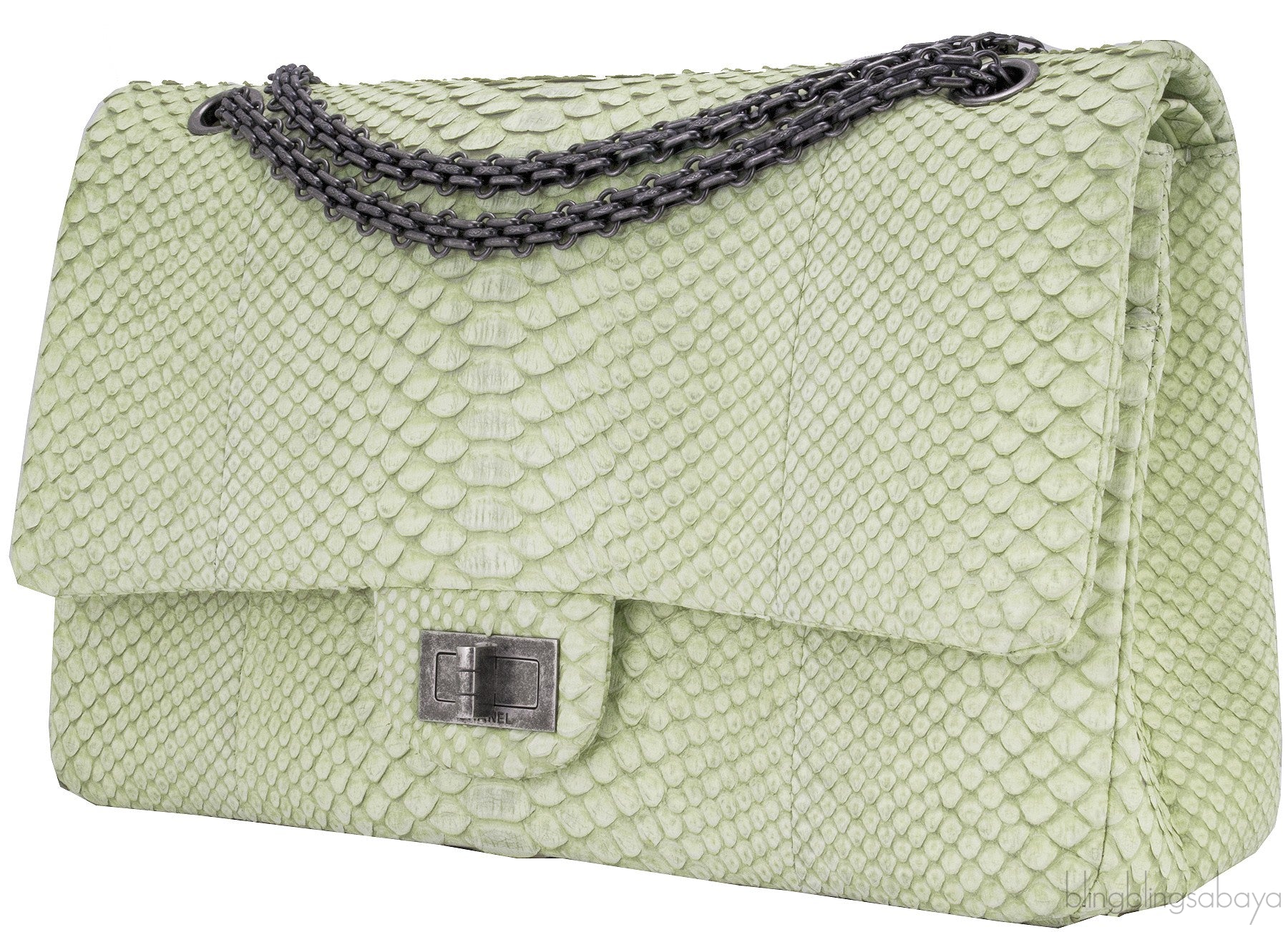 2.55 Reissue Jumbo Flap Bag Python