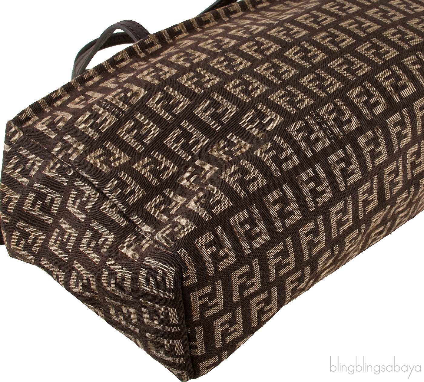 Brown Zucca Canvas Handbag