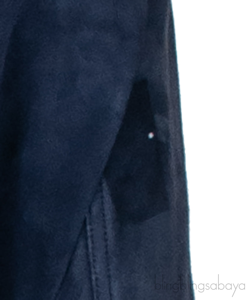 Blue Suede Tiger Loved Crop Leather Jacket