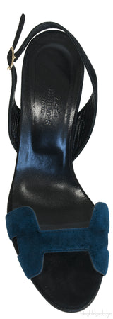 Bi-color Suede Night 90 Sandals
