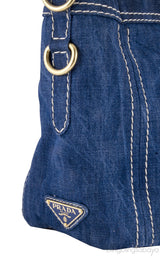 Blue Denim Shoulder Bag