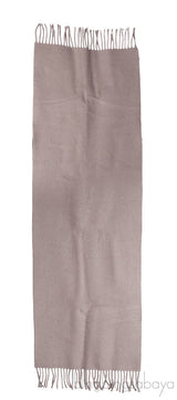 Grey Wool Fringed Scarf