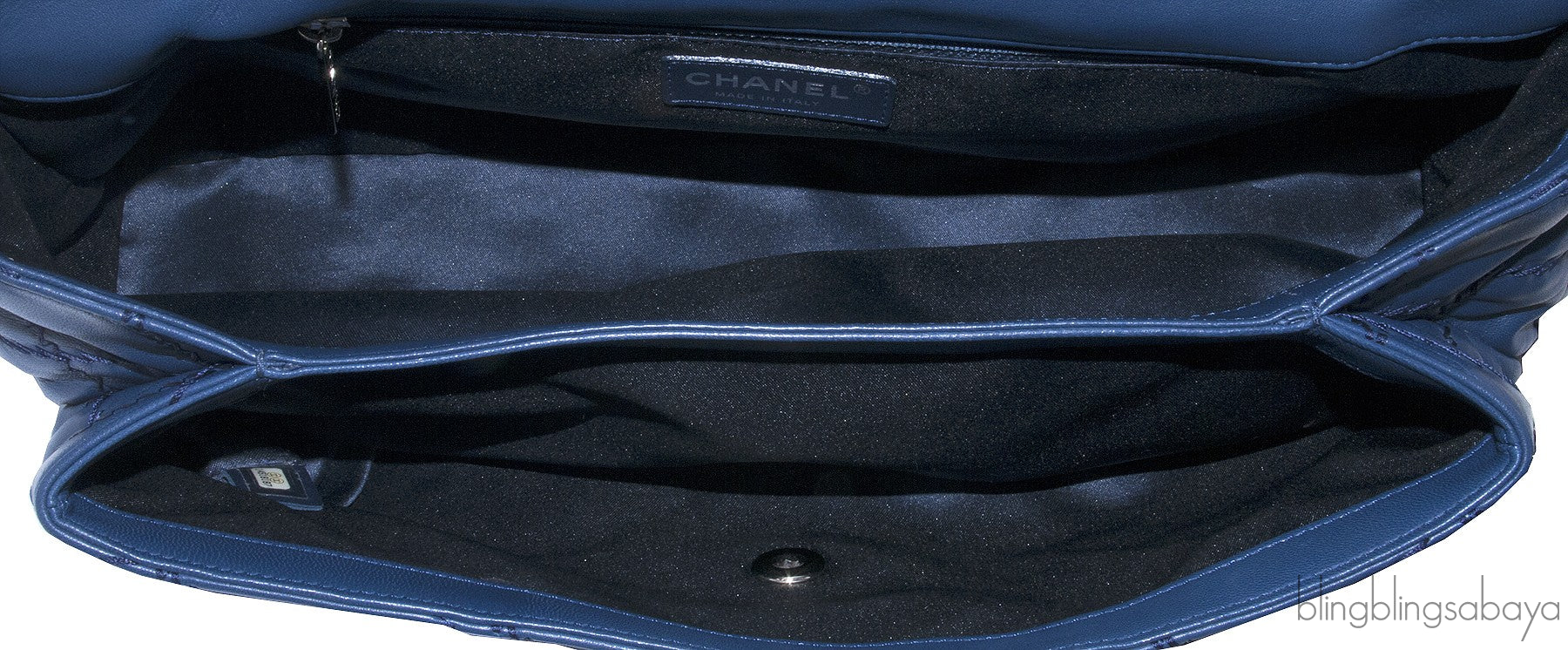 Ultimate Stitch Navy Flap Bag