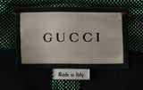 Gucci Green Metallic Bateau Neckline Mini Dress XS