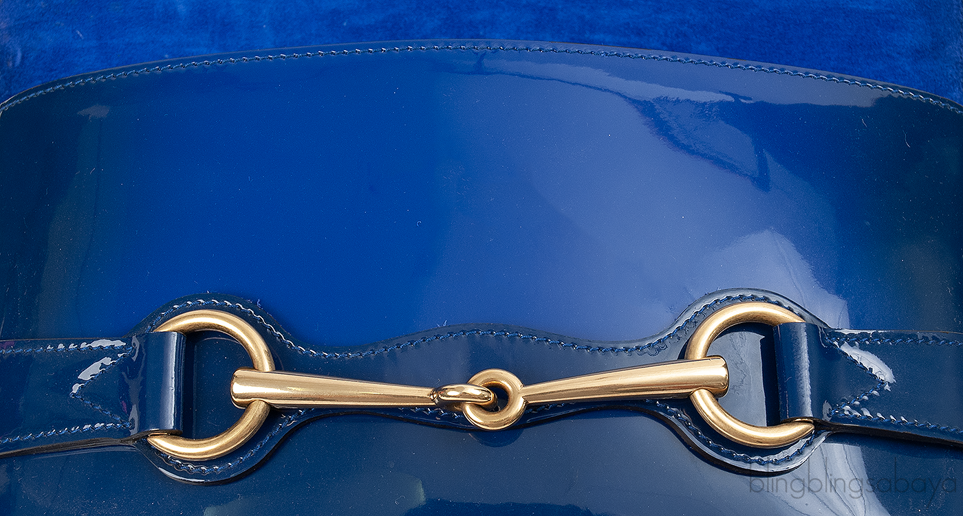 Gucci Bright Bit Patent Leather Shoulder Bag