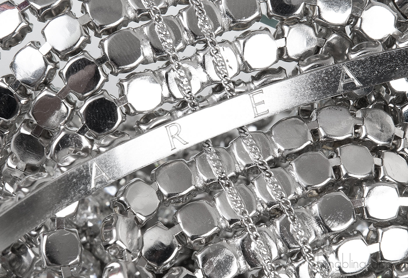 Long Crystal Hairpiece Silver