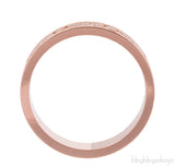 Rose Gold Diamond Paved Love Ring