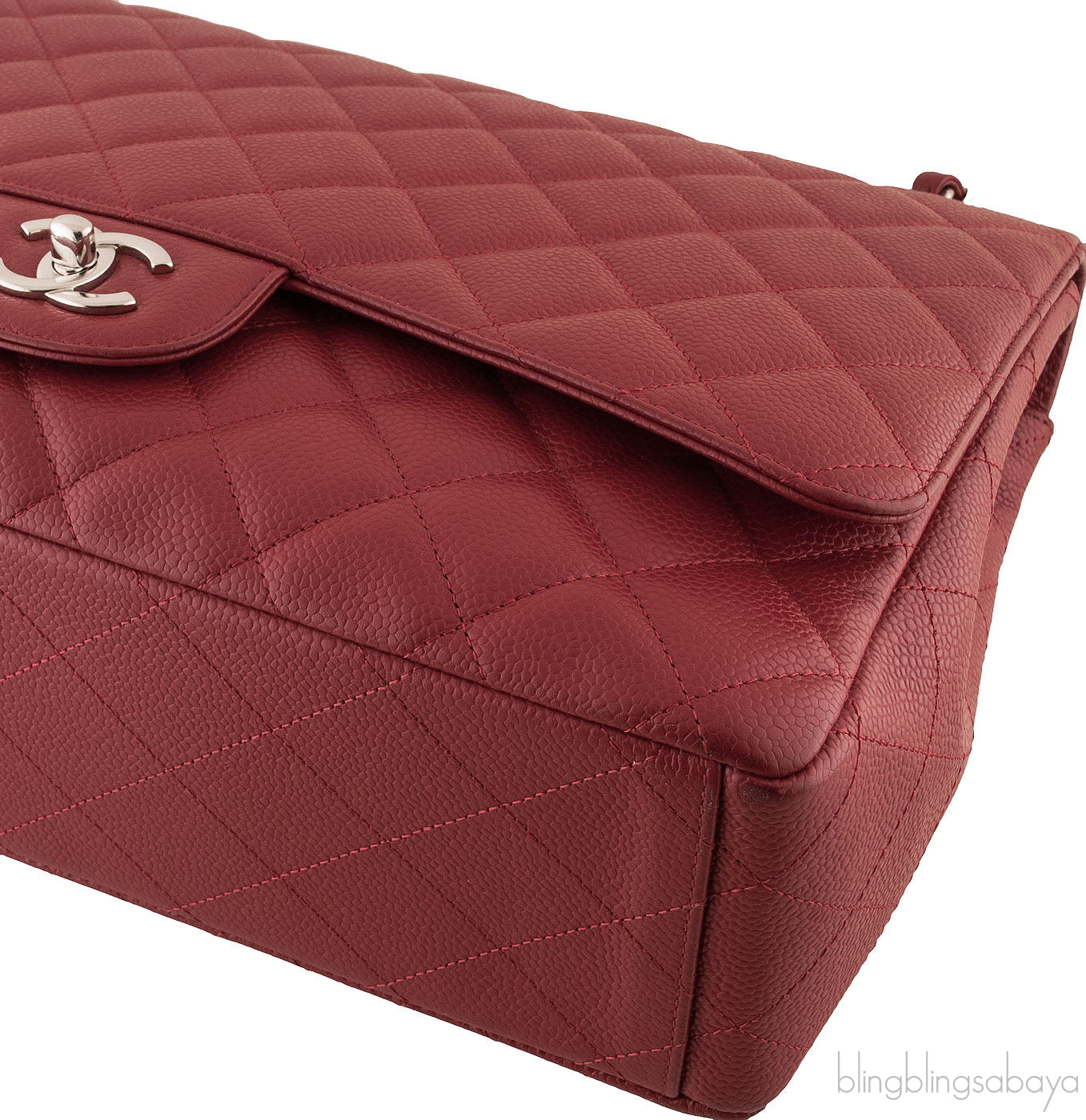 Red Caviar Maxi Flap Bag