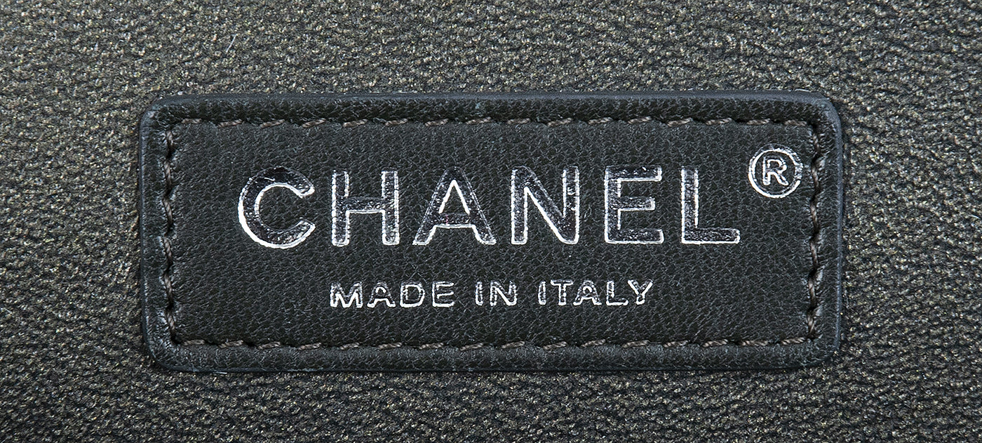Chanel Charcoal Grey Caviar Jumbo Flap Bag
