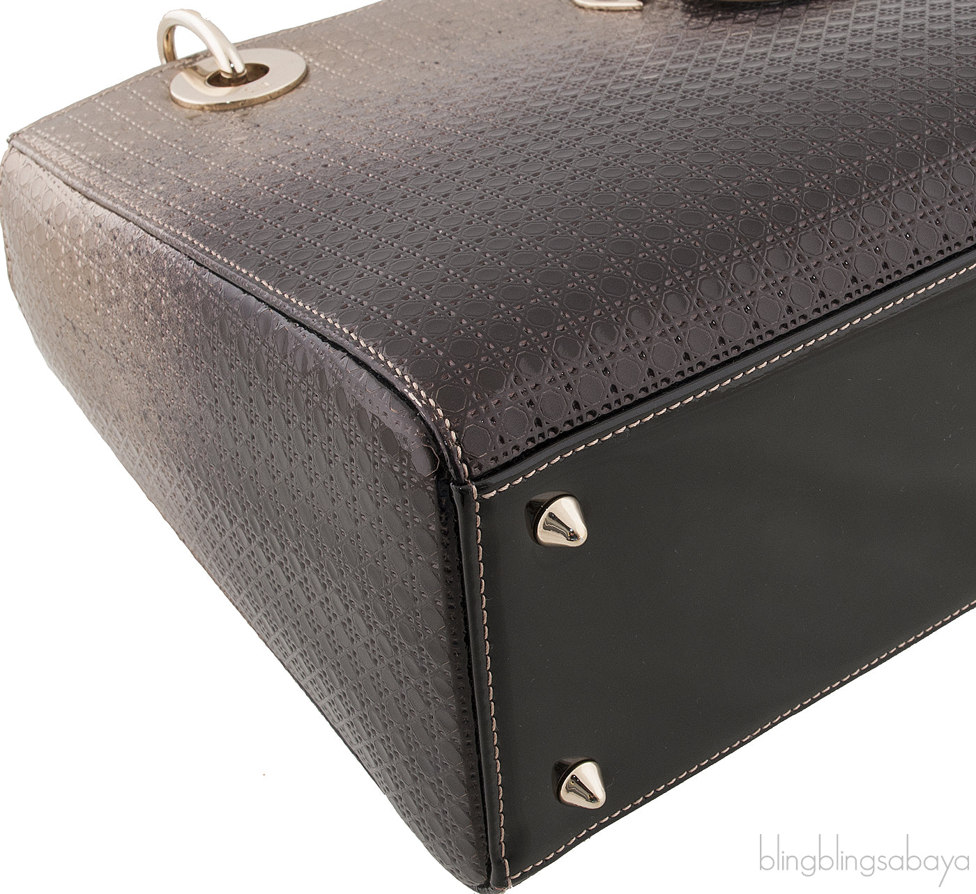 Lady Dior Gold Ebony Graded Metallic Bag