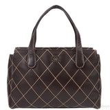 Chanel Wild Stitch CC Coffee Brown Handbag