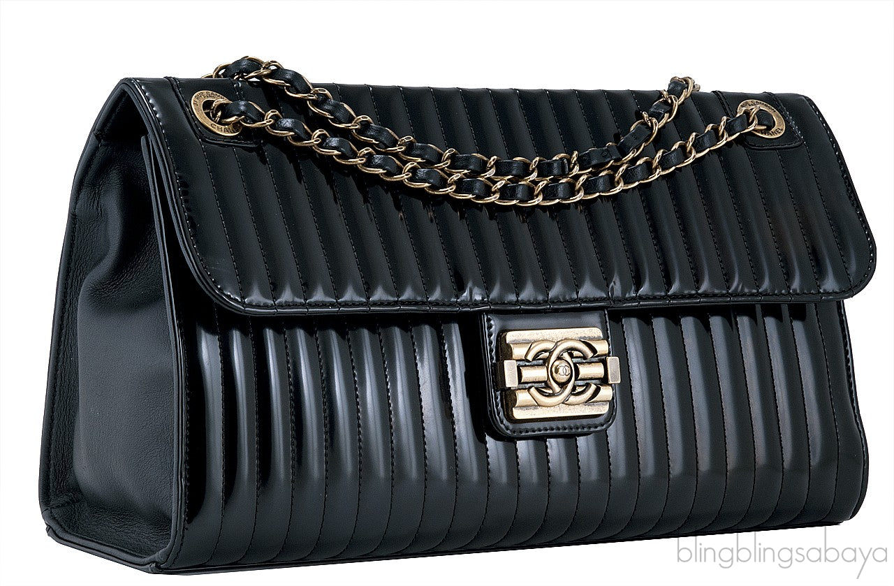 Black Quilted Boy Bag