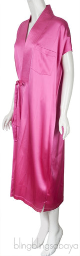 Satin Judo Wrap Dress