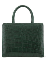 S\'uvimol My Sweet Box Emerald Crocodile Bag