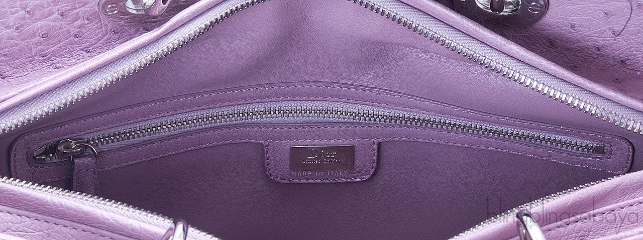 Lady Dior Lilac Ostrich