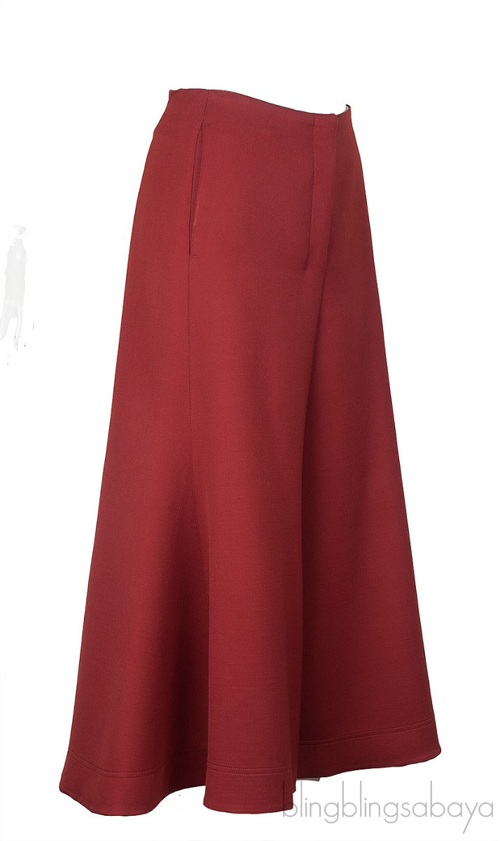 Wool Wide Leg Trouser