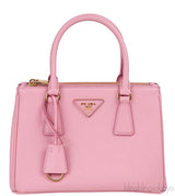Pink Petal Galleria Saffiano Small Leather Bag