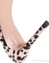Alice Leopard Print Calf Hair Mules