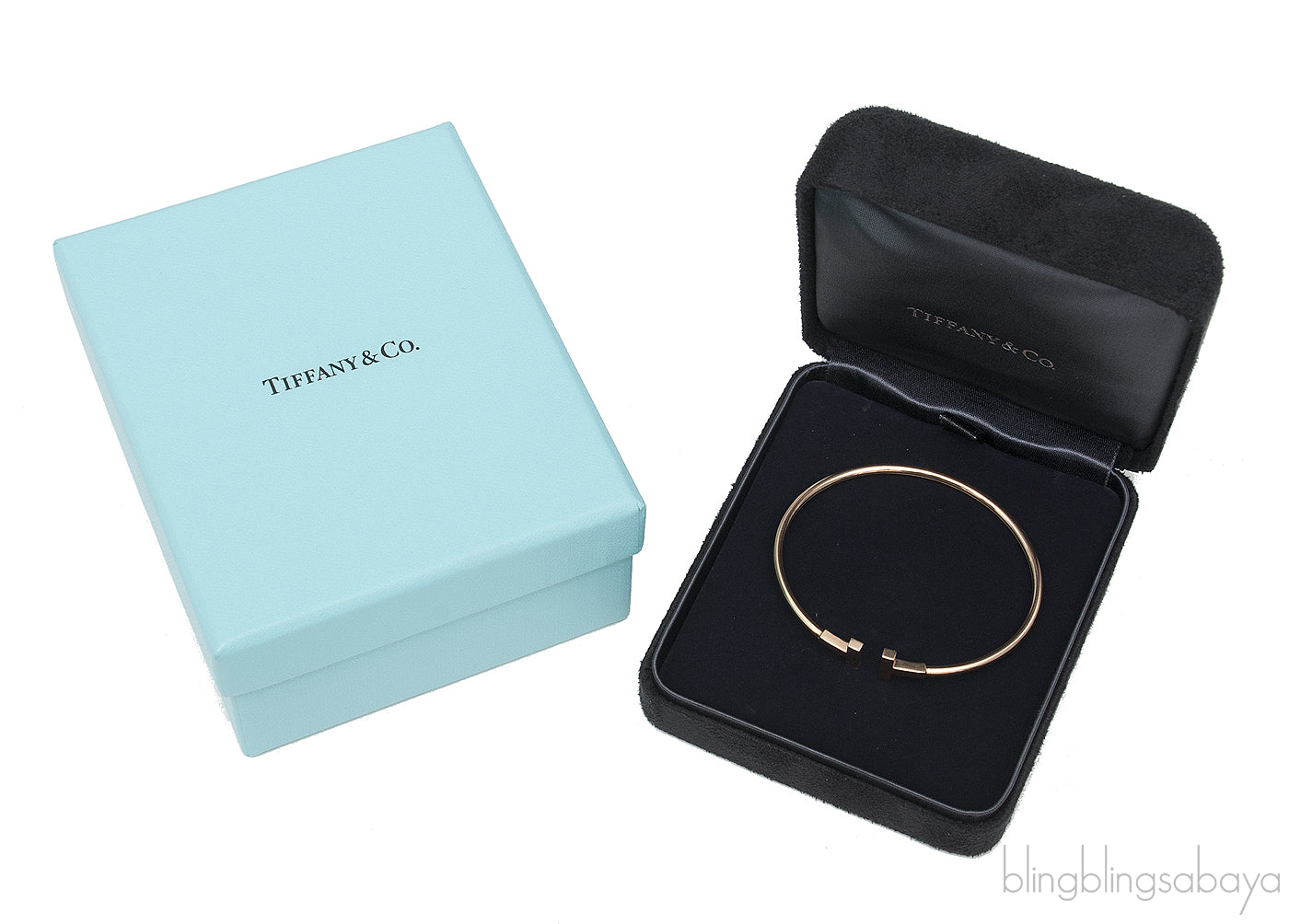 T Wire Rose Gold Bracelet