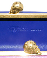 Bicolor Skull Leather Box Clutch*