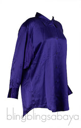 dMn Chloe Purple Oversized Shirt