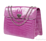 Tiffany & Co. Purple Cornelia Crocodile Shoulder Bag