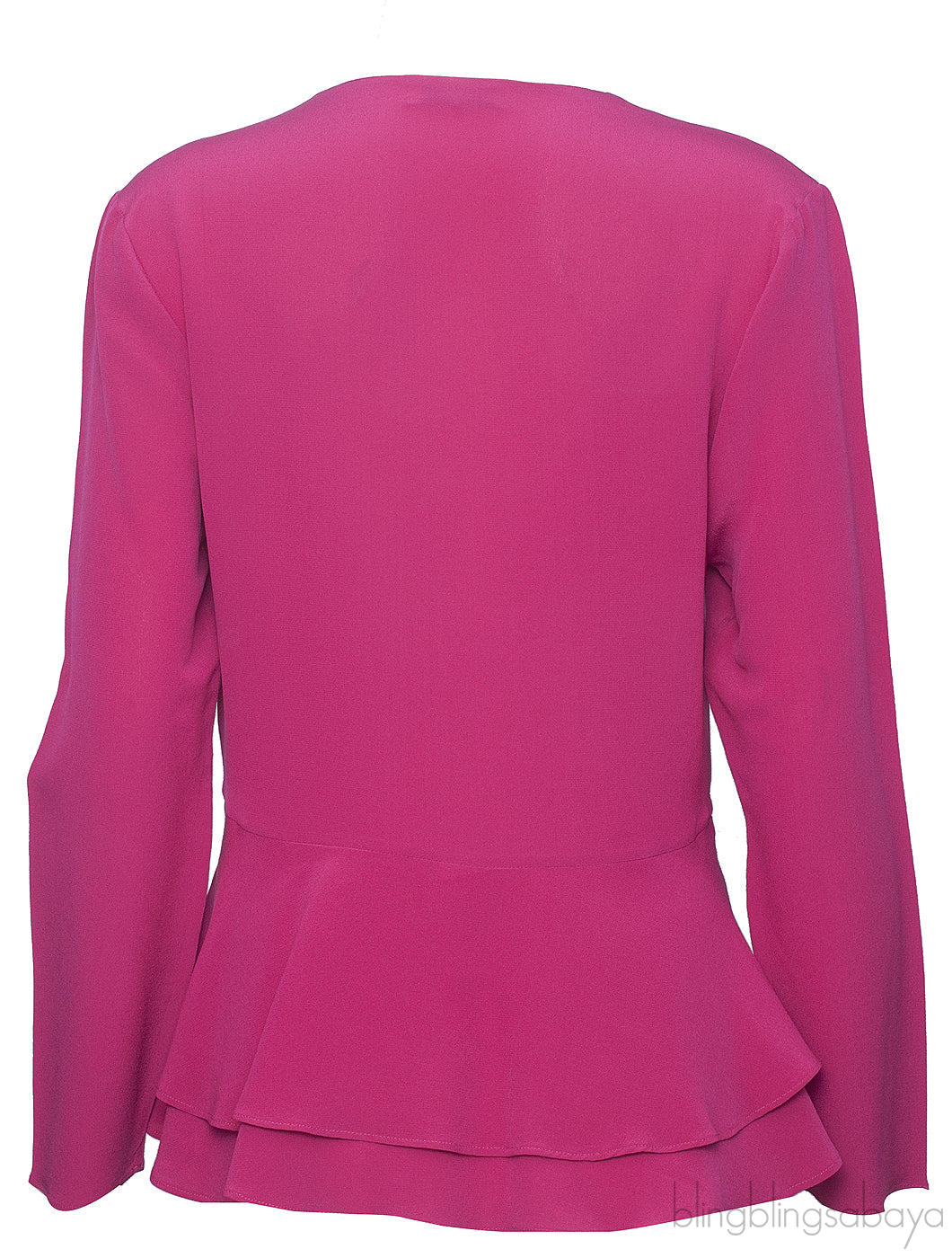 Fuchsia Pink Peplum Top