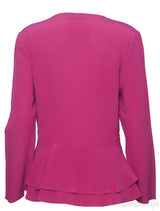 Fuchsia Pink Peplum Top