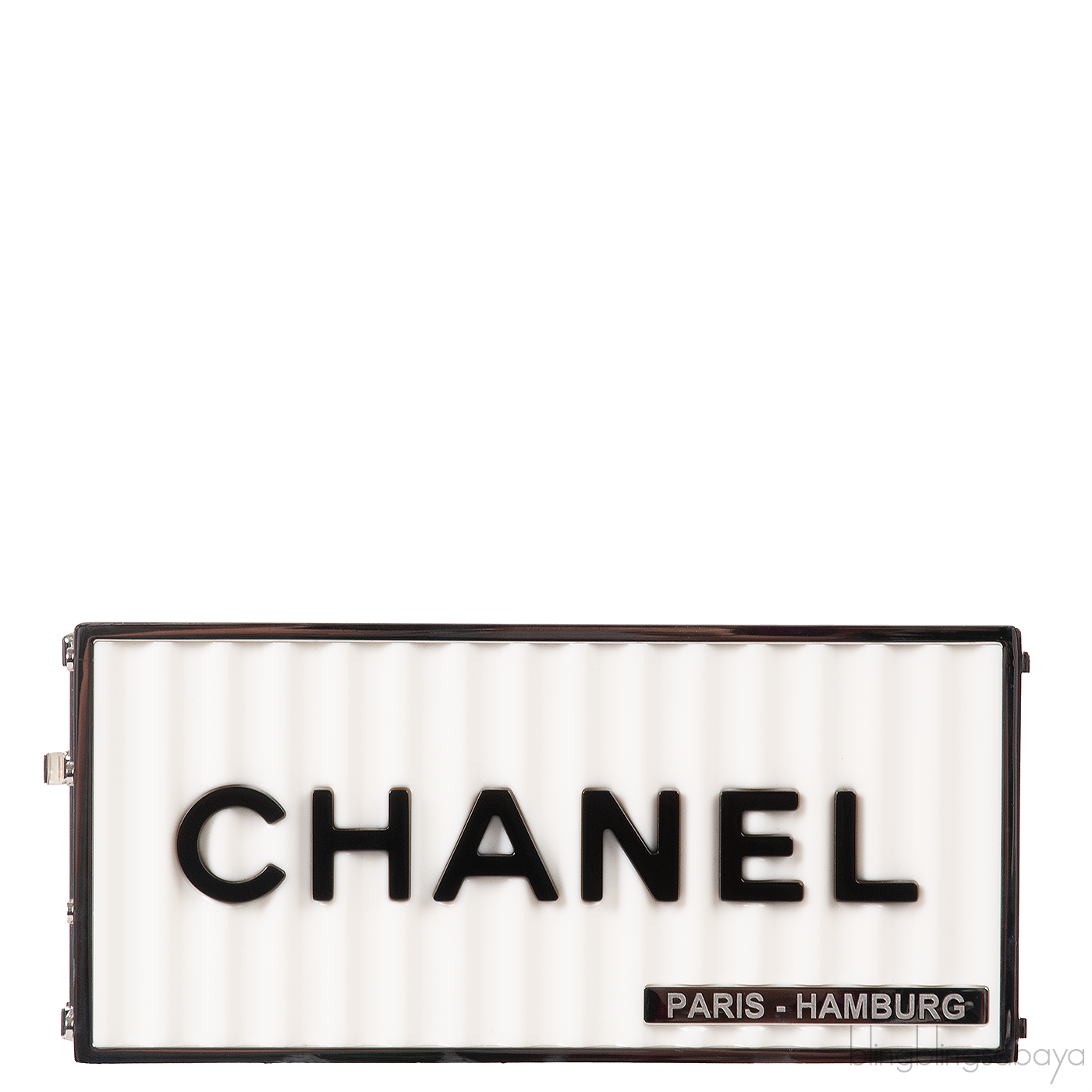 Paris Hamburg White Minaudiere Shoulder Bag