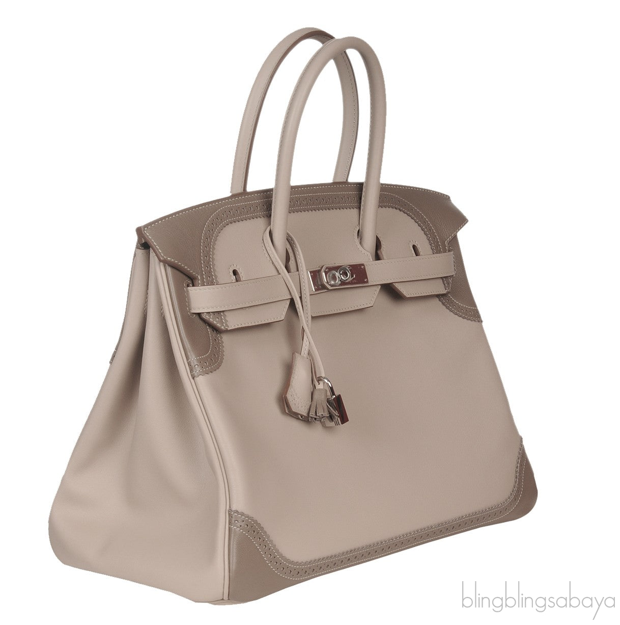Birkin 35 Bicolor Ghillies Argile/Etoupe