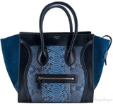 Mini Luggage Blue Python