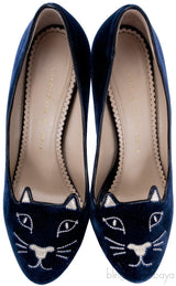 Kitty Velvet Pumps