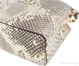 Capucines Gold Python Mini