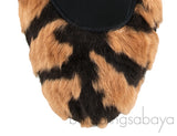 Tiger-print faux fur Pumps
