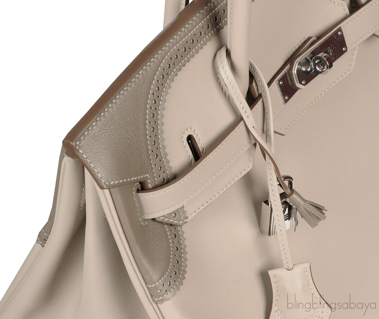 Birkin 35 Bicolor Ghillies Argile/Etoupe