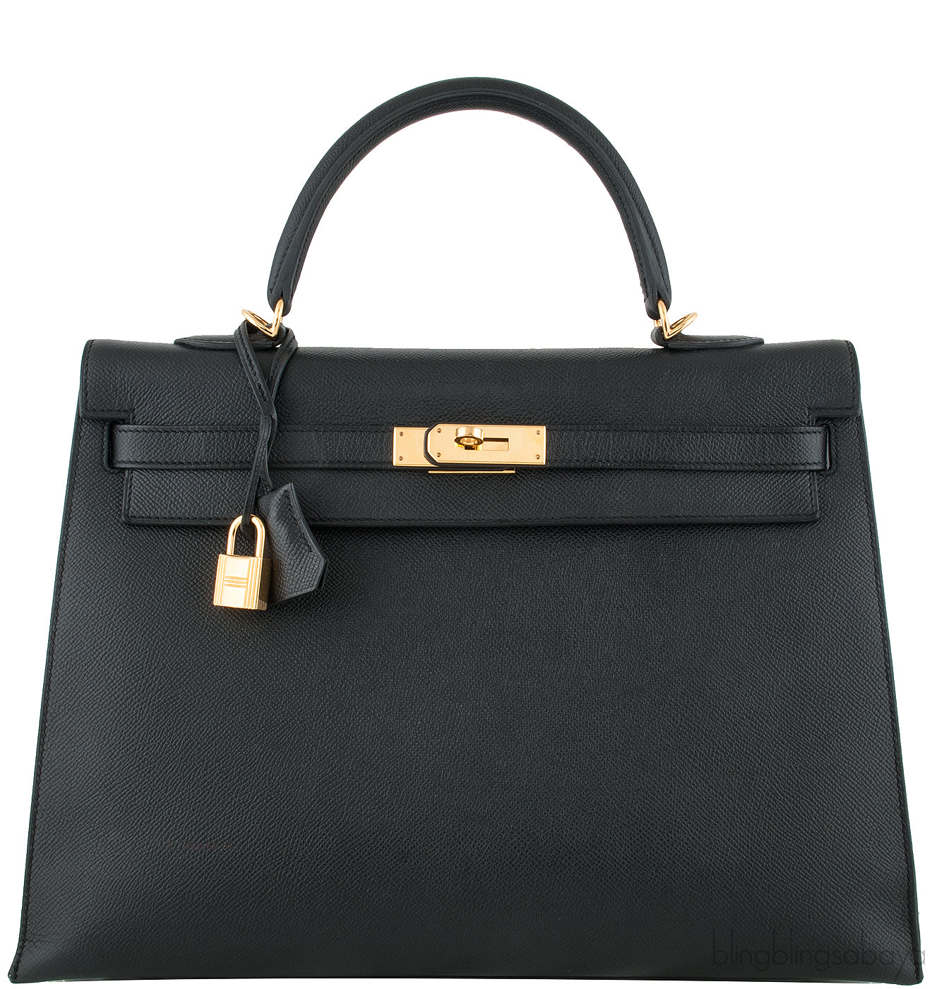 Kelly 35 Black Epsom Sellier GHW